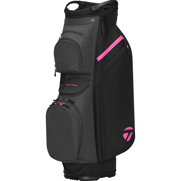 Taylormade Cart Lite Vognbag - Sort/Grå/Neon Pink
