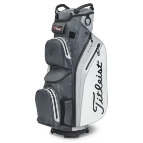 Titleist Cart 14 StaDry vognbag -  Charcoal/Grey/White
