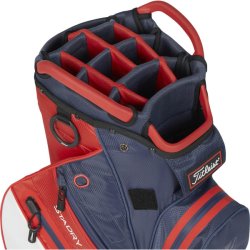 Titleist Cart 14 StaDry vognbag - Navy, R�d, Hvid