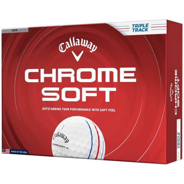 Callaway Chrome Soft Triple Track Golfbolde 