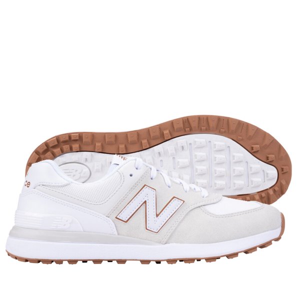 New Balance Greens V2 Dame Golfsko Hvid/Sand