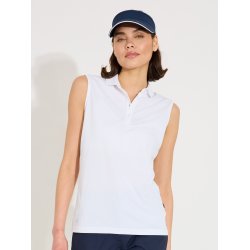 Abacus Cray Drycool Sleeveless Dame Polo - Hvid