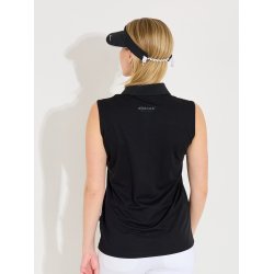 Abacus Cray Drycool Sleeveless Dame Polo - Sort