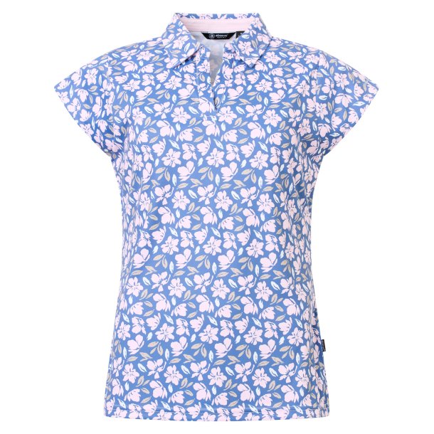 Abacus Victoria Drycool Cupsleeve Dame Polo - Blomsterprint