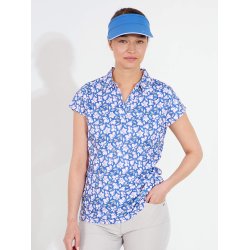 Abacus Victoria Drycool Cupsleeve Dame Polo - Blomsterprint