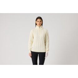 Daily Sports Cable LS Pullover Lined - R�hvid
