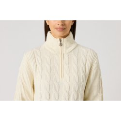 Daily Sports Cable LS Pullover Lined - R�hvid