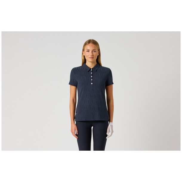 Daily Sports Graphic Jaquard Dame Polo Shirt -Navy