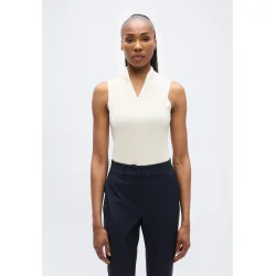 J. Lindeberg Mila Sleeveless Dame Polo - Sand