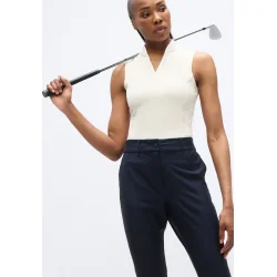 J. Lindeberg Mila Sleeveless Dame Polo - Sand