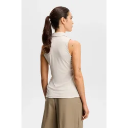 J. Lindeberg Dena Sleeveless Dame Polo - Sand