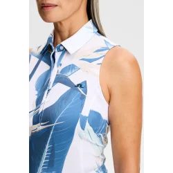 J.Lindeberg Dena Print Sleeveless Dame Polo