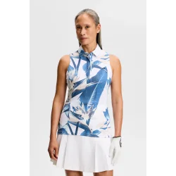 J.Lindeberg Dena Print Sleeveless Dame Polo