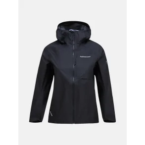Peak Performance Trail Hipe Shell Dame Regn Jakke - Sort