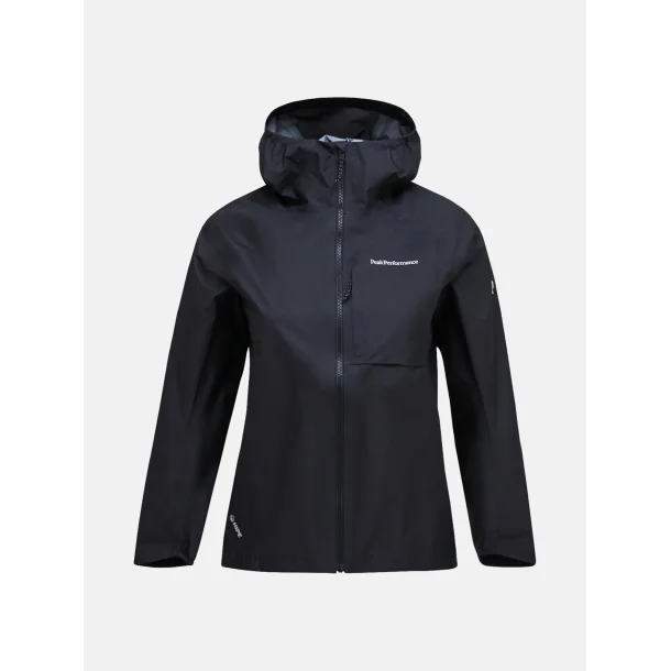 Peak Performance Trail Hipe Shell Dame Regn Jakke - Sort