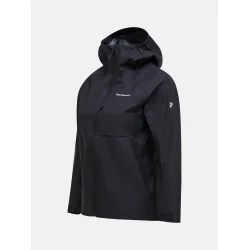 Peak Performance Trail Hipe Shell Dame Regn Jakke - Sort