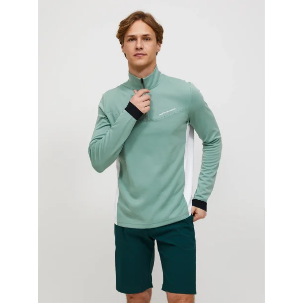 Peak Performance Swift Motion Herre Midlayer - Gr�n/Sort/Hvid