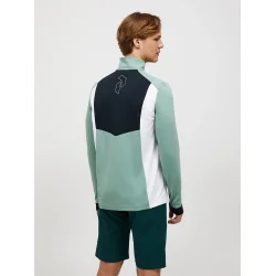 Peak Performance Swift Motion Herre Midlayer - Gr�n/Sort/Hvid