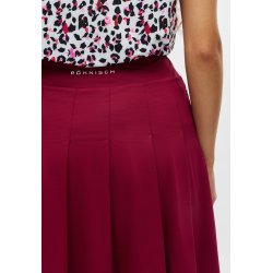 R�hnisch Nicky Pleated Dame Nederdel - Bordeaux 