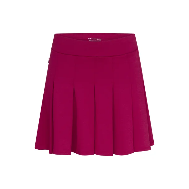 R�hnisch Nicky Pleated Dame Nederdel - Bordeaux 