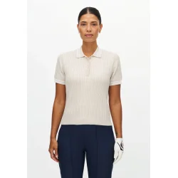 R�hnisch Classic Cable Dame Poloshirt - Sand