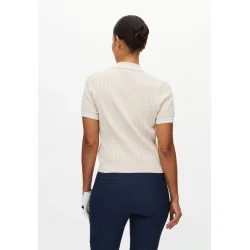 R�hnisch Classic Cable Dame Poloshirt - Sand