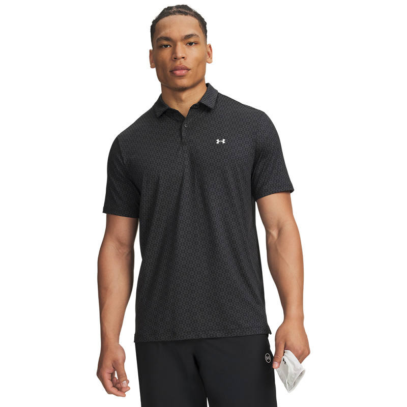 Under Armour T2G Printed Polo - Sort/Hvid XXL Sort