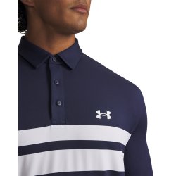 Under Armour Playoff 3.0 Stripe Herre polo - Navy/Hvid