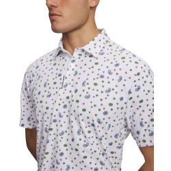 Under Armour ArmourDry Printed Polo - hvid/bl�/Navy