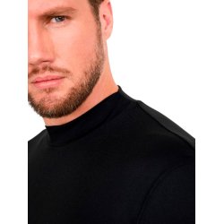 Abacus Aloha UV Herre Turtleneck Baselayer - Sort