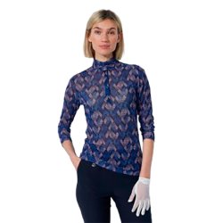 Daily Sports Breeze Mesh Polo - Navy/Bl/Rosa*