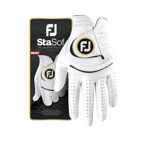 FootJoy StaSof Golfhandske Skind - Hvid Herre