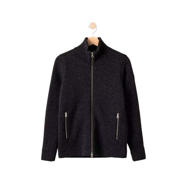 Holebrook Claire Fullzip Strikjakke - Mrkegr