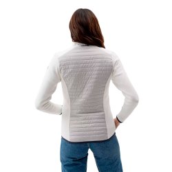 Holebrook Mimmi Windbreaker Strikjakke - Hvid/Lysegr*