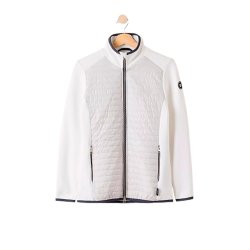 Holebrook Mimmi Windbreaker Strikjakke - Hvid/Lysegr*