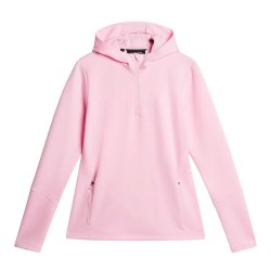 J. Lindeberg Aerial   Zip Dame Hoodie - Lyserd*