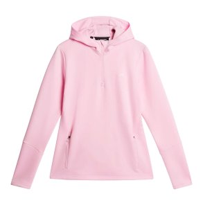 J. Lindeberg Aerial   Zip Dame Hoodie - Lyserd*