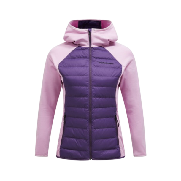 Peak Performance Helium Hybrid Dunjakke - Dame - Lyserd/Lilla*