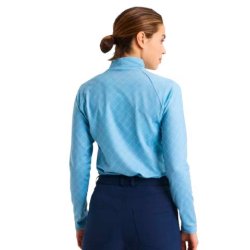 Rhnisch Warm High Collar Midlayer - Lysebl