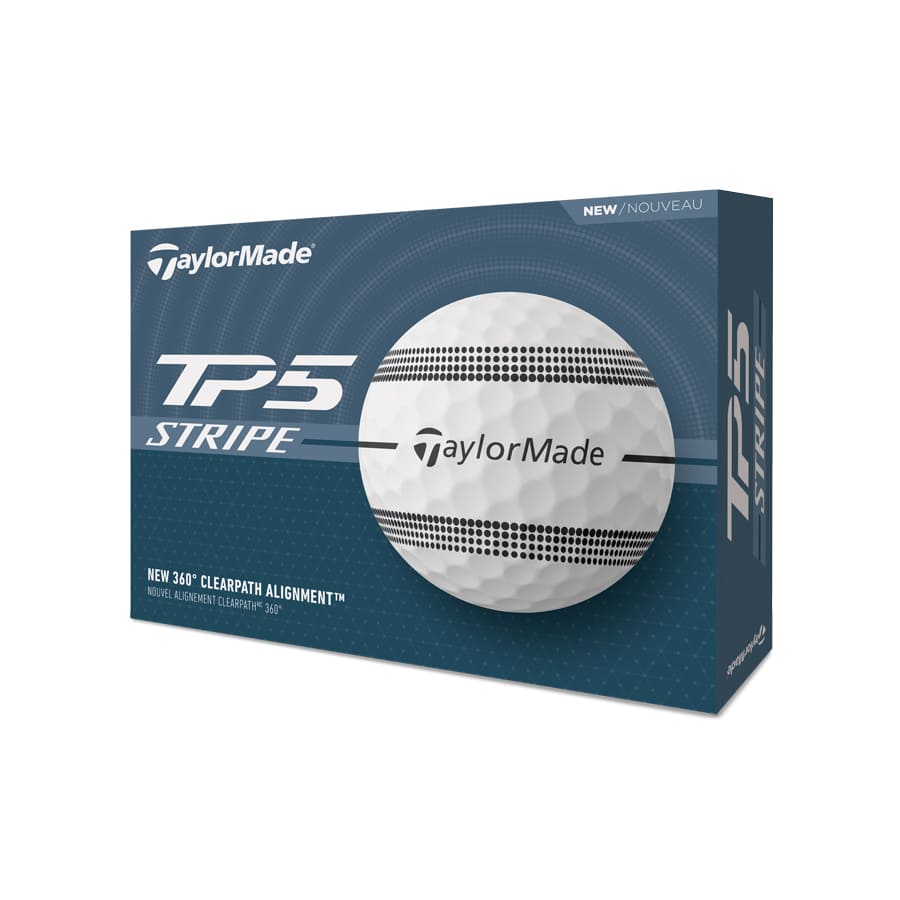 TaylorMade TP5 Stripe Golfbolde - Hvid
