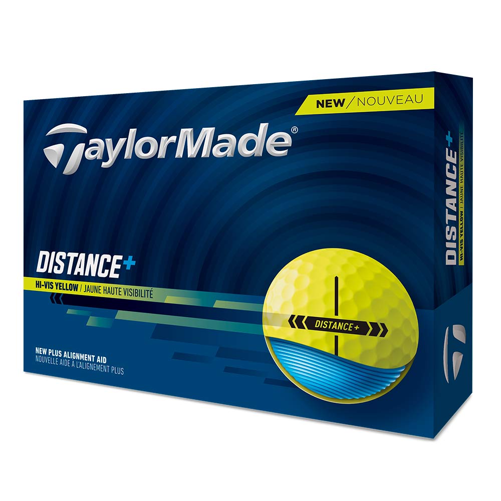 TaylorMade Distance+ Golfbolde - Gul*