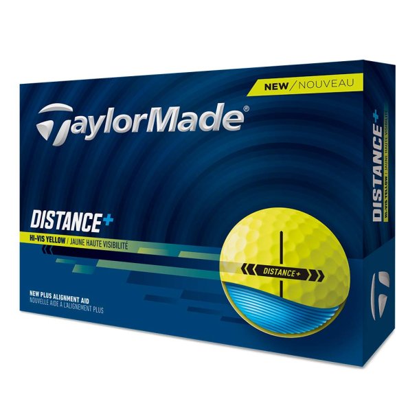 TaylorMade Distance+ Golfbolde - Gul