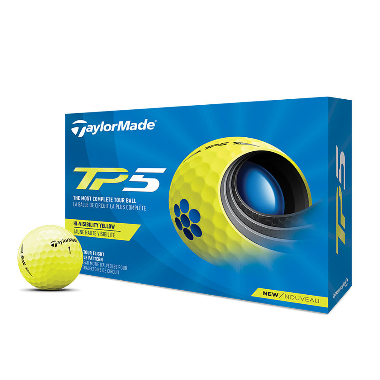 Taylormade TP5 Golfbolde - Gul*