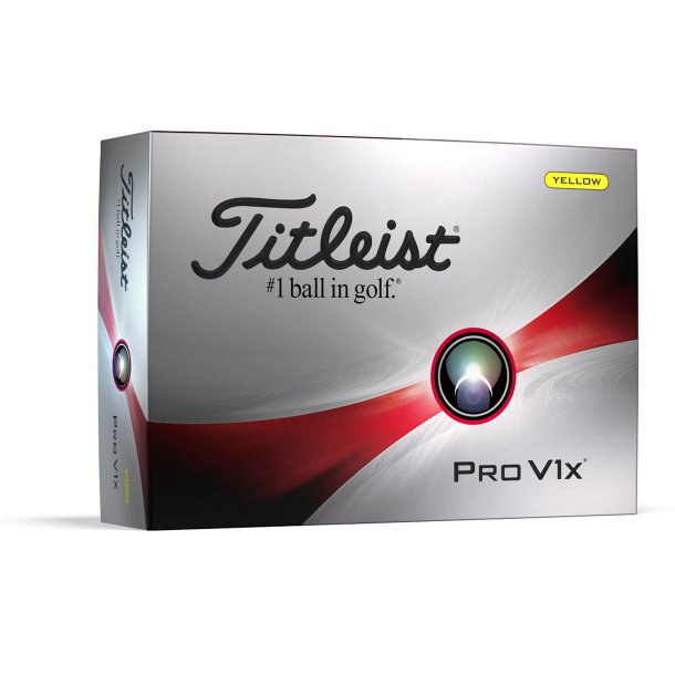 Titleist Pro V1X Golfbolde 2024 - Gul