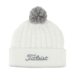 Titleist Cable Knit Pom Pom Hue - Hvid