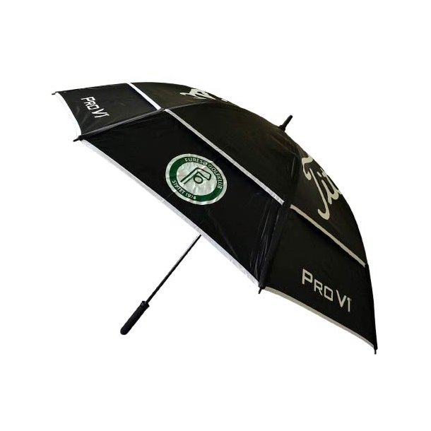 Titleist Tour Double Canopy 68" Golfparaply med Fures Golfklub Logo