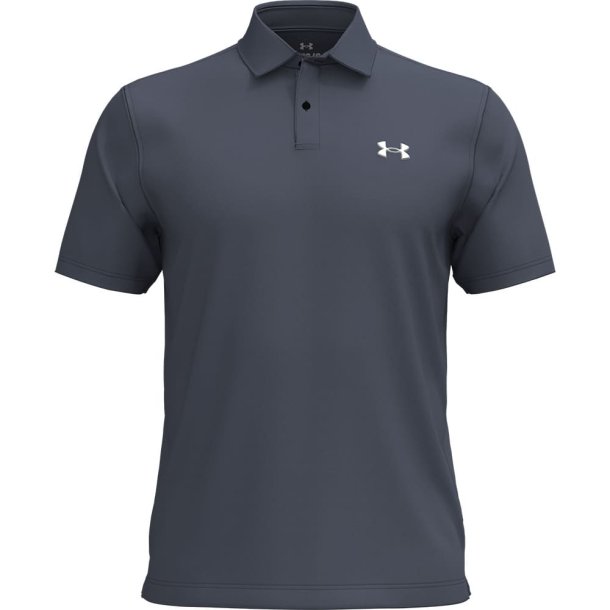 Under Armour Tee To Green Pique Herrepolo - Mrkegr