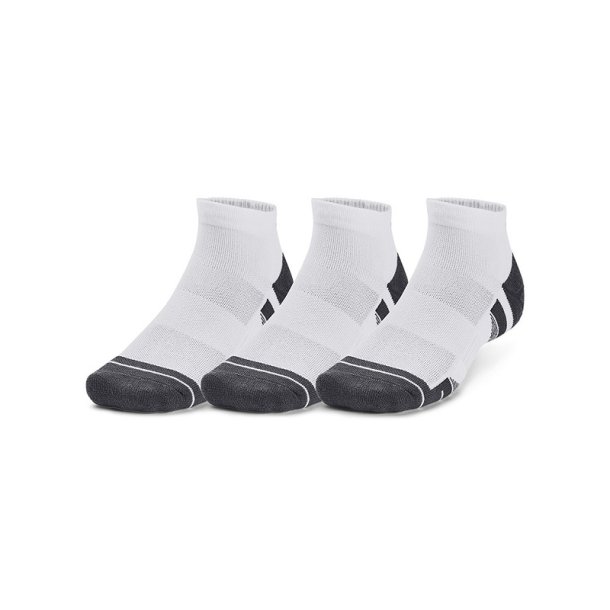 Under Amour Performance Tech 3-Pak Low Cut Sokker Unisex - Hvid