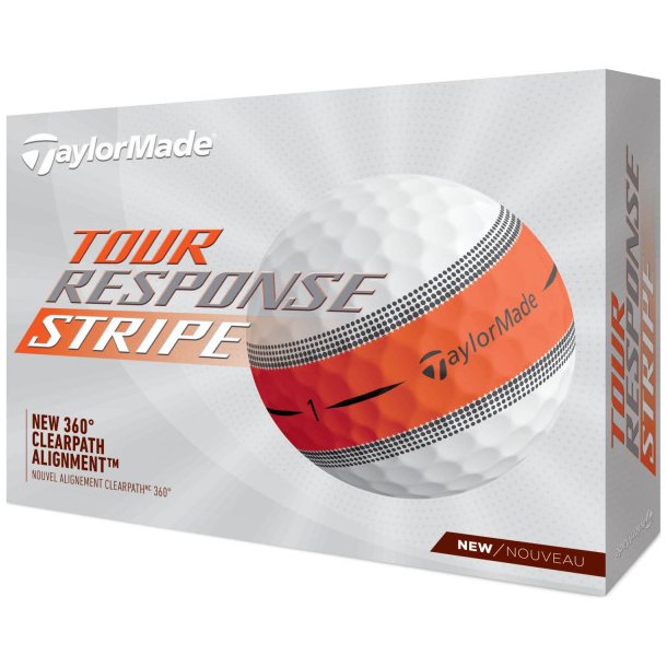 Taylormade Tour Response Stripe Golfbolde Orange*
